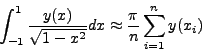 \begin{displaymath}
A_i=\frac{2^{n + 1} n!\sqrt{\pi}}{\left[H_n'(x_i)\right]^2 }
\end{displaymath}