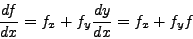 \begin{displaymath}
y_{n + 1} = y_n + hf\left( {x_n ,y_n } \right) + \frac{h^2}{2}{f}'\left(
{x_n ,y_n } \right) + \ldots
\end{displaymath}