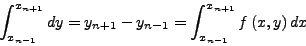 \begin{displaymath}
y_{k + 1 } = y_k + \frac{h}{2}\left( {{y}'_k + {y}'_{k + 1} } \right)
\end{displaymath}