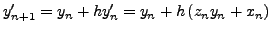 $\displaystyle \frac{dz}{dx} = xz + y \quad \mbox{} \quad z\left( 0 \right)=1$