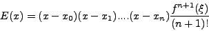 \begin{displaymath}
L_j(x) = \frac{(x - x_1 )(x - x_2 )...(x
- x_{j - 1} )(x ...
...(x_{j} - x_{j - 1} )(x_{j} - x_{j + 1} )...(x_{j} - x_{n}
)}
\end{displaymath}