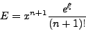 \begin{displaymath}
p(x) = \sum\limits_{i = 1}^n {\frac{1}{i!}x^n} = 1 + x\frac{x^2}{2} + ... +
\frac{1}{n!}x^n
\end{displaymath}