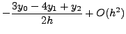 $\displaystyle \frac{y_1-y_0}{h}+ O(h)$