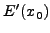 $x = x_0 $