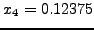 $x_{4} = 0.12375$