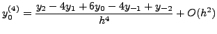 $\displaystyle y_(x_0)^{(4)}$