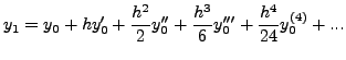 $\displaystyle y(x_0+h)$