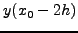 $\displaystyle y_2=y_0+2hy_0'+2h^2y_0''+\frac{4}{3}h^3y_0'''+\frac{2}{3}h^4y_0^{(4)}+...$