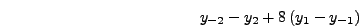 $\displaystyle y_{-2}=y_0-2hy_0'+2h^2y_0''-\frac{4}{3}h^3y_0'''+\frac{2}{3}h^4y_0^{(4)}-...$