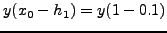 $y(x_0 + h) = y(1 + 0.11)$