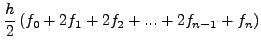 $\displaystyle \int_{x_0}^{x_n}f(x)dx$