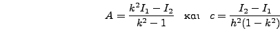 $A = I_2+ c k^2 h^2$