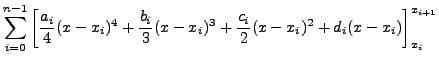 $\displaystyle \int_{x_0}^{x_{n}}f(x)dx$