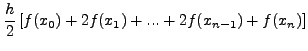$\displaystyle \int_{x_0 }^{x_n } f\left( x \right)dx$