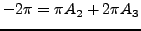 $\displaystyle 0 = A_1 + A_2 + A_3$