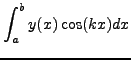 $\displaystyle h\left[ Ay(a)\cos(k a) - A
y(b)\cos(kb) + B S_e + D S_o \right] \qquad$