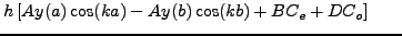 $\displaystyle \int_a^by(x)\cos(kx)dx$