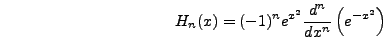 $w(x)=e^{-x^2}$