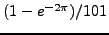 $\int_0^{2\pi}e^{-x} \sin(10x)dx$