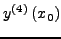 $\displaystyle y^{\left( 4 \right)}$