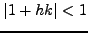 $\vert 1+hk\vert\geq 1$