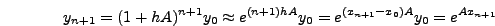 $1+hA\approx e^{hA}$