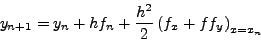 \begin{displaymath}
\frac{df}{dx} = f_x + f_y \frac{dy}{dx} = f_x + f_y f
\end{displaymath}