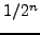 $\approx
h^n/2^n$