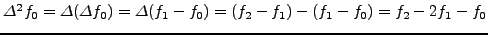 $\Delta f_0=f_1-f_0$