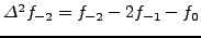 $\Delta f_{-1}=f_0-f_{-1}$