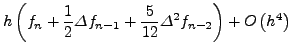 $\displaystyle + h\int_{s = 0}^{s = 1}
\frac{s (s + 1)(s + 2)}{6} h^3 {f}'''( \xi )ds$