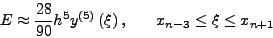 \begin{displaymath}
y_{n + 1} = y_{n - 3} + \frac{4h}{3}\left( {2f_n - f_{n - 1} +
2f_{n - 2} }\right)
\end{displaymath}
