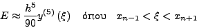 \begin{displaymath}
y_{n + 1} = y_{n - 1} + \frac{h}{3}\left( {f_{n + 1} + 4f_n + f_{n - 1} } \right)
\end{displaymath}