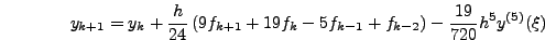 $x_{k-2}<\xi_2<x_{k+1}$