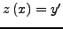 $z\left( x \right)$
