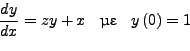 \begin{displaymath}
y( x_0 ) = y_0 \qquad z (x_0 ) = {y}'_0
\end{displaymath}