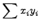 $\displaystyle \left(\sum {x_i }\right)b + \left(\sum {x_i^2 }\right)a$