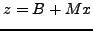 $B = \log (A)$