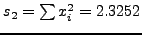 $s_1 = \sum {x_i } = 3.86$