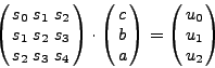\begin{displaymath}
\frac{\partial {\rm S}}{\partial {\rm a}} = \frac{\partial
S}{\partial b } = \frac{\partial S}{\partial c} = 0
\end{displaymath}