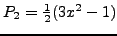$P_1 (x) = x$