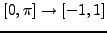 $t =
\frac{\pi}{2}(x + 1)$