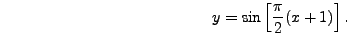 $[0,\pi] \to [ - 1,1]$