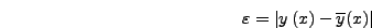 $\overline y(x)$