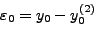 \begin{displaymath}
y^{(2)}(x) = \frac{y_2 - y_0 }{x_2 - x_0 }x + \frac{y_0 \le...
...2 \left( {x_0
+ x_1 } \right)}{2\left( {x_2 - x_0 } \right)}
\end{displaymath}