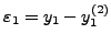 $\varepsilon_0 = y_0 -
y_0^{(2)}$