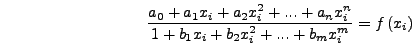 $(x_i,f(x_i))$