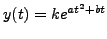 $y = e^{ - x^2 / 2}$