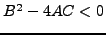 $B^2-4AC$