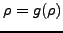 $\rho = g(\rho)$
